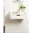 Kitt Modern Floating Shelf With Drawer: Solid Wood, Space-Saving, Wall-Mounted Nightstand
