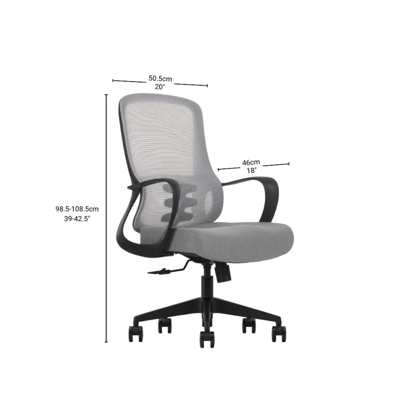 Chaise de bureau à dossier haut réglable