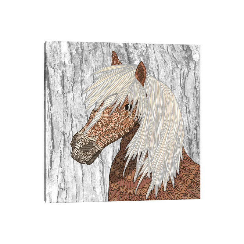 Nickerson - Haflinger Horse by Angelika Parker - Wrapped Canvas Print, 30.48cm H x 30.48cm W x 1.905cm D