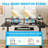 Joyful Electric U-Shaped Standing Desk with LED Lights-55515635