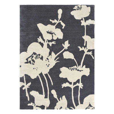 Handmade Wool Floral Area Rug