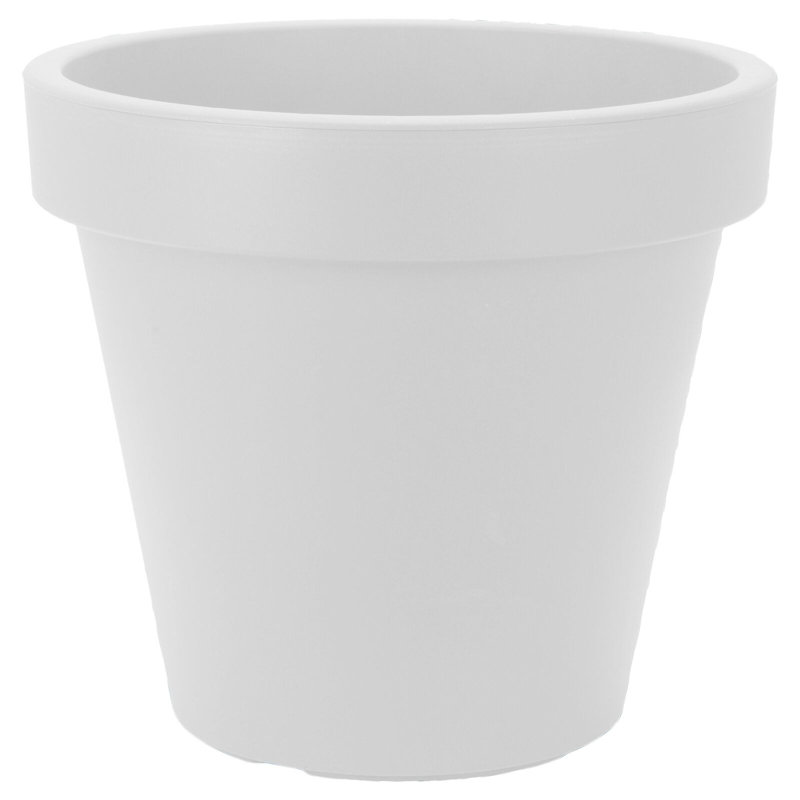 Carper Pot Planter, White, 35cm H x 40cm W x 40cm D