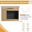 Meuble-lavabo simple Marnar 28 po avec comptoir en céramique, meuble-lavabo mural avec lavabo en céramique-789223546-789223547