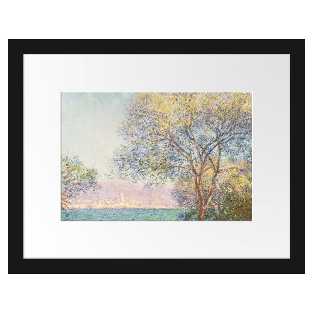 Gerahmter Kunstdruck Antibes View from Salis Garden von Claude Monet