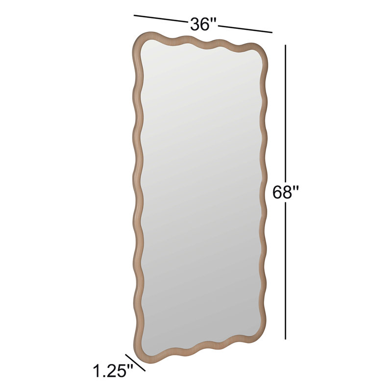 Candace Natural Floor Mirror