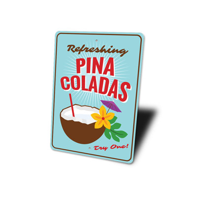 Enseigne de bar Pina Coladas
