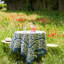 Granada Cornflower Blue Handmade Floral Tablecloth-76737131-121010369