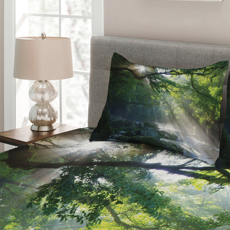 Forest Rustic Polyester Coverlet