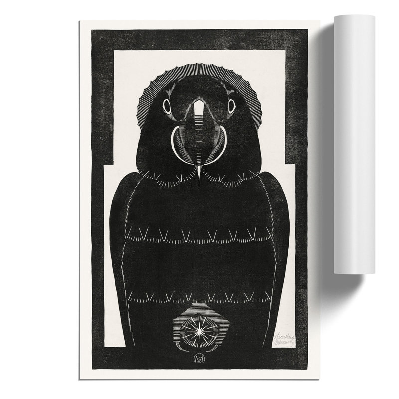 Parrot by Samuel de Mesquita - Frameless Print, 59cm H x 42cm W x 0.1cm D