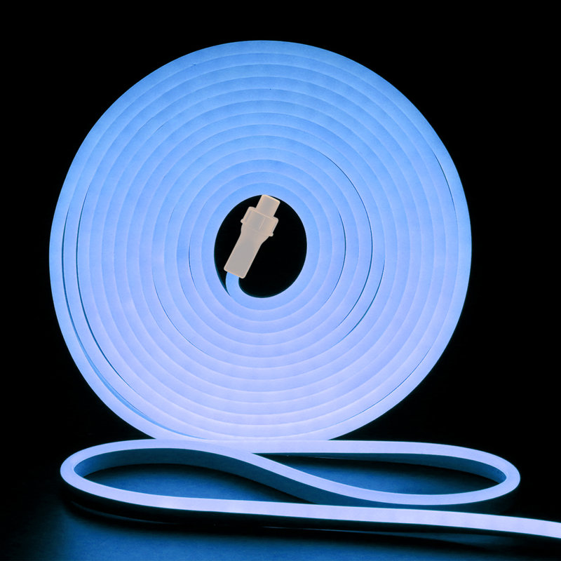 40FT Commercial LED Neon Rope Light 120V Plug-in Neon Strip Light Connectable Cuttable IP65 Waterproof for Indoor and Out door Holiday Christmas Home Décor Diameter 10x18mm