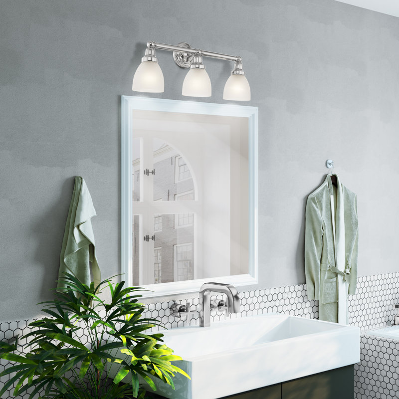 Amida 3 - Light Dimmable Vanity Light, Polished Chrome