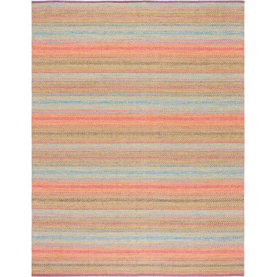 Brandonray Cotton Striped Indoor / Outdoor Rug