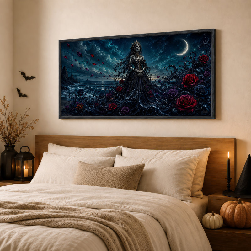 Art gothique sur toile gothique, 58“W x 28”H