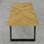Tyree Oak Metal Base Dining Table-363685086-363685073