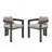 Patio Outdoor Aluminum Dining chair-1678355055