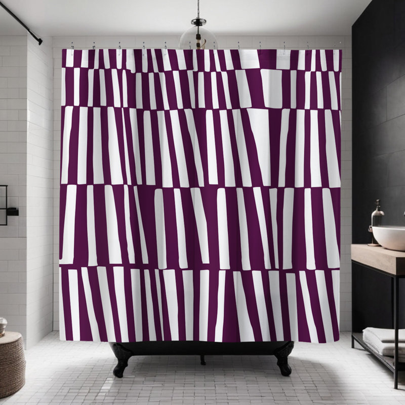 Rideau de douche Thora, Mauve