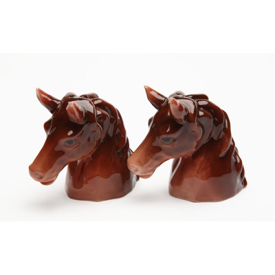 Ensemble 2 pièces sel et poivre cheval