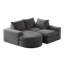 Canapé modulaire courbé Clasien-115751604