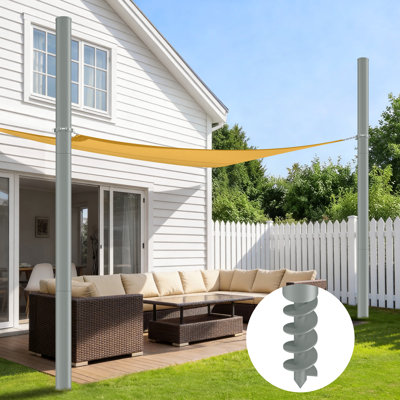 2PCS 13FT Shade Sail Poles