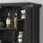 Black Multi-Functional Storage Cabinet With Storage Shelves, Double Drawers, Adjustable Shelves, Large Capacity, Sturdy And Practical.-2051008342