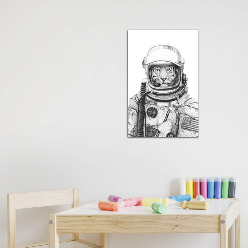 «Apollo 18» par Mike Koubou - impression d'art graphique, H 26 po x l 18 po x 1,5 po, Toile tendue