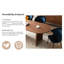 Table d'apparence noyer