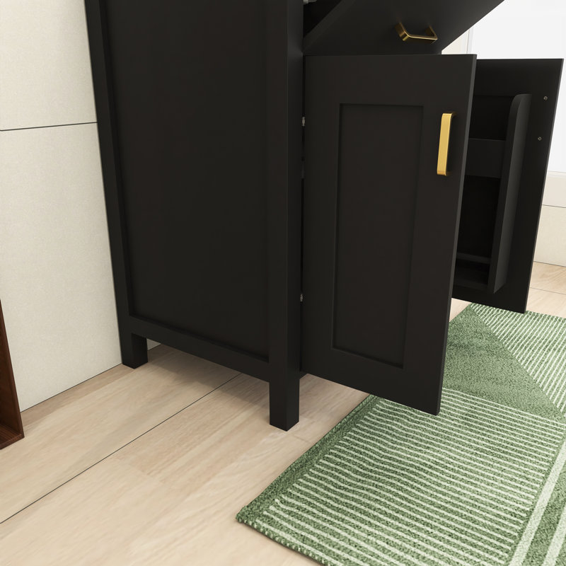 Ensemble de meuble-lavabo moderne en MDF avec deux portes à fermeture douce