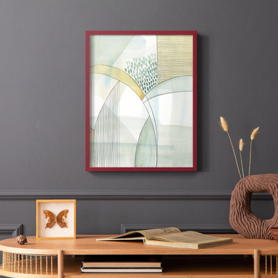 Mint Reflection I Framed Print - Solid Wood