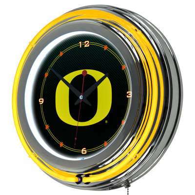 Horloge murale à double bague 14,5 po University of Oregon