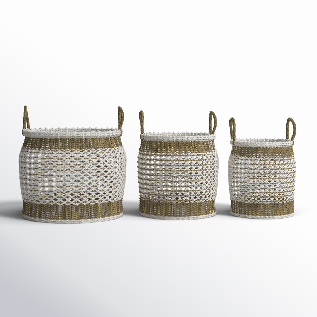 3 Piece Plastic Basket Set Bay Isle Home™ 