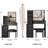 Small Bedroom Vanity With Cushioned Stool, Large Sliding Mirror, Multi-layer Storage, Cabinet For Narrow Spaces Table Seat & Storage Cabinet, , , , Ul Listed-991777676