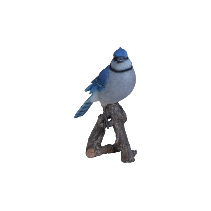 Jay on Branch Statue