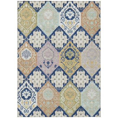 Machine Washable Indoor/Outdoor Chantille ACN2588 Panel Rug