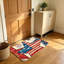 Tapis d'entrée rouge et blanc 20 po x 32 po