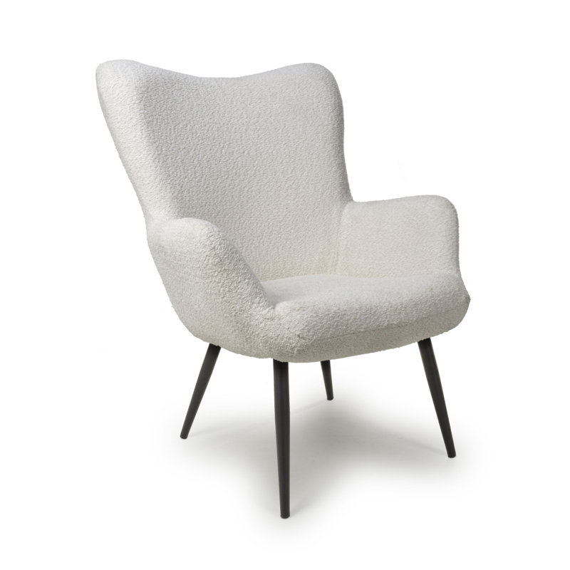 Rajashri Upholstered Armchair, White