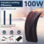 Chargeur de batterie 100W à panneau solaire avec chargeur de voiture 12v