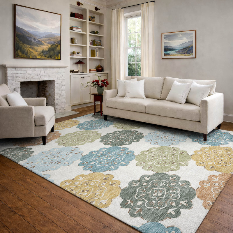 Tapis décontracté de qualité supérieure Mayfield AMF2353, Mer, 10 pi x 14 pi