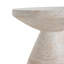 Outdoor/Indoor Lightweight Concrete Side Table/Travertine Finish