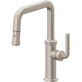 Descanso Kitchen Pull-Down Kitchen Faucet With Button Sprayer - Quad Spout