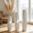 Modern White Ceramic Floor Vase, 28 Inches Tall Glossy Decorative Vase for Pampas Grass, Large Minimalist Floor Vase for Living Room Decor-1040099679