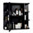 Bathroom Wall Cabinet With Mirror Door And 3 Shelves-123104455