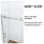 Porte de douche coulissante simple sans cadre 60 "x 74"-94286302