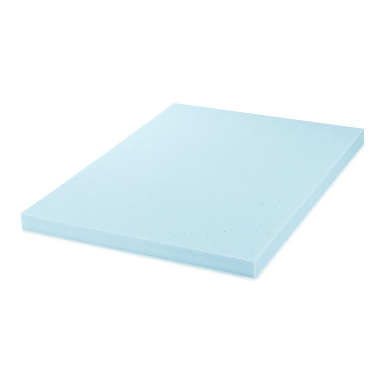 Gel Memory Foam Mattress Topper, Queen, 2.5"