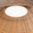 1-Light Hand-Woven Rattan LED Flush Mount