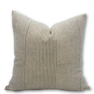 Housse de coussin en coton fabriquée à la main à motif de blocs Fabherine 14 x 36 po