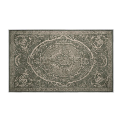 Tapis gris lavable à la machine
