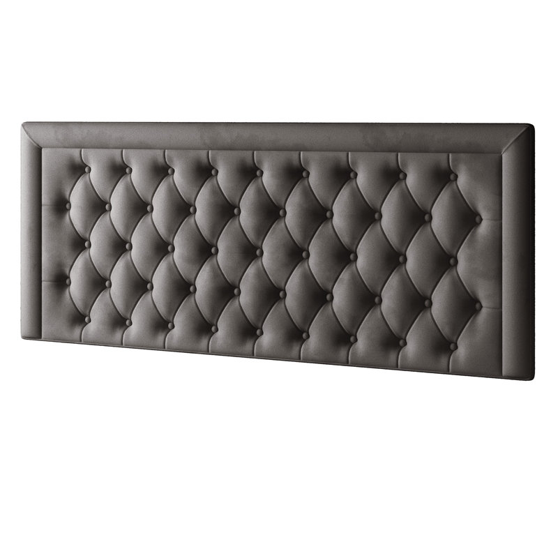 Scarborough Upholstered Headboard, Charcoal, Double (4'6)