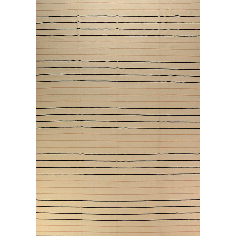 Tapis oriental à rayures Kilim 10 x 14