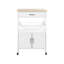 Haverhille Solid Wood Top Kitchen Trolley-1261120037