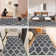 Coll Abstract Machine Printed Area Rug